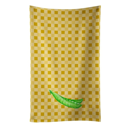 Carolines Treasures Peas on Basketweave Kitchen Towel BB7207KTWL